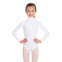 Big Girls Long Sleeve Turtleneck Leotard with Snaps