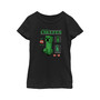 Girl's Minecraft Creeper Graph Charged  Child T-Shirt