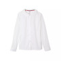 Little Girls Long Sleeve Modern Peter Pan Collar Blouse