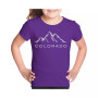 Big Girl's Word Art T-shirt - Colorado Ski Towns