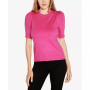 Women's Short Puff-Sleeve Embellished Sweater