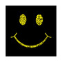 Big Girl's Word Art Hooded Sweatshirt - Be Happy Smiley Face