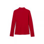 Little Girls Uniform Long Sleeve Interlock Knit Polo with Picot Collar