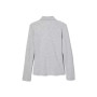 Little Girls Uniform Long Sleeve Interlock Knit Polo with Picot Collar