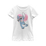 Girl's Lilo & Stitch Valentine's Day Kissy Face  Child T-Shirt