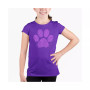 Big Girl's Word Art T-shirt - XOXO Dog Paw