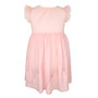 Little Girls and Big Girls Cityscape Dress with Ruffle Sleeves