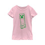 Girl's Minecraft Creeper Outline  Child T-Shirt