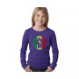 Big Girl's Word Art Long Sleeve T-Shirt - Get Up Stand Up