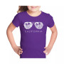 Big Girl's Word Art T-shirt - California Shades