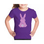Big Girl's Word Art T-shirt - Easter Bunny