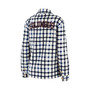 Women's Oatmeal Columbus Blue Jackets Plaid Button-Up Shirt Jacket