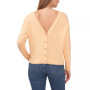 CeCe Women's Button V-neck Sweater