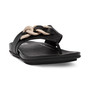 Women's Gracie Rubber Chain Leather Toe Post Sandals