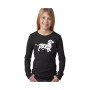Big Girl's Word Art Long Sleeve T-Shirt - Dachshund