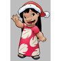 Girl's Lilo & Stitch Santa Hat Aloha  Child T-Shirt