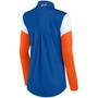 Women's Royal, Orange New York Mets Authentic Fleece Quarter-Zip Jacket