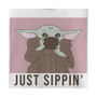 Girl's Star Wars: The Mandalorian The Child Just Sippin Child T-Shirt