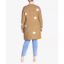 Plus Size Starry Relaxed Fit Cardigan Sweater