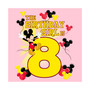 Girl's Mickey & Friends Mickey Mouse The Birthday Girl is 8  Child T-Shirt