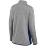 Women's Heather Gray, College Navy Seattle Seahawks Block Party Primary Logo Full-Zip Jacket