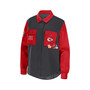 Women's Charcoal Kansas City Chiefs Button-Up Shirt Jacket