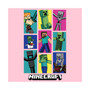 Girl's Minecraft Boxed Mobs Child T-Shirt