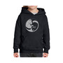 Big Girl's Word Art Hooded Sweatshirt - Yin Yang Cat