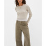 Women's Boat Neck Ribbed Sweater