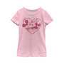 Girl's Mickey & Friends The Perfect Pair Heart  Child T-Shirt