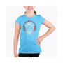 Big Girl's Word Art T-shirt - Music Notes Skull