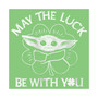 Girl's Star Wars: The Mandalorian St. Patrick's Day Grogu May the Luck be with You Distressed  Child T-Shirt