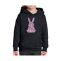 Big Girl's Word Art Hooded Sweatshirt - Easter Bunny