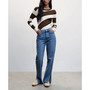 Women's Striped Rib Sweater