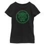 Girl's Marvel St. Patrick's Day Lucky Black Panther Mask Child T-Shirt