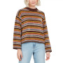 Juniors' Bubble Tea Striped Sweater