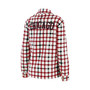 Women's Oatmeal Chicago Bulls Plaid Button-Up Shirt Jacket