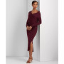 Women's Cotton-Blend Surplice Sweater