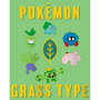 Girl's Pokemon Grass Type Group Characters Child T-Shirt