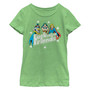 Girl's Justice League St. Patrick's Day Luck Makes Friends Child T-Shirt