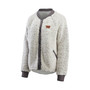 Women's Charcoal Washington Commanders Sherpa Raglan Full-Snap Jacket