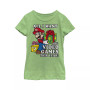 Girl's Christmas Mario All I Want Are Video Games Child T-Shirt