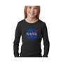 Big Girl's Word Art Long Sleeve T-Shirt - NASA's Most Notable Missions