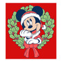 Girl's Mickey & Friends Mickey Mouse Christmas Wreath  Child T-Shirt
