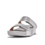 Women's Lulu Adjustable Metallic Leather Slides