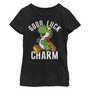 Girl's Nintendo Super Mario Yoshi St. Patrick's Good Luck Charm Child T-Shirt