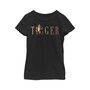 Girl's Winnie the Pooh Tigger Colorful Script  Child T-Shirt