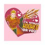Girl's Justice League Valentine's Day Aquaman I'm Totally Hooked on You  Child T-Shirt