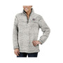 Women's Gray LA Clippers Sherpa Quarter-Zip Pullover Jacket