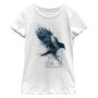 Girl's Harry Potter Ravenclaw Bird Watercolor Child T-Shirt